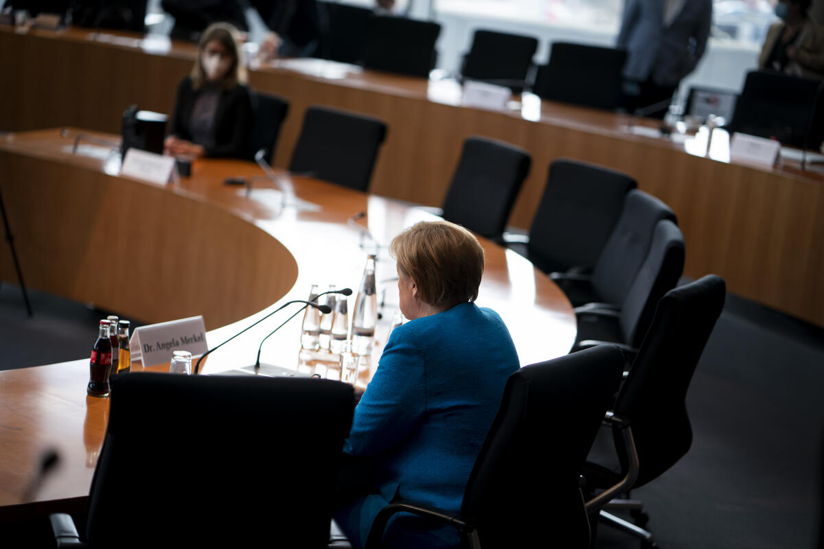 Bundeskanzlerin Angela Merkel, CDU/CSU, MdB, vor Beginn einer Zeugenbefragung durch den 3. Untersuchungsausschuss "Wirecard". Merkel, Angela Bundeskanzlerin Angela Merkel, CDU/CSU, MdB, vor Beginn einer Zeugenbefragung durch den 3. Untersuchungsausschuss "Wirecard".