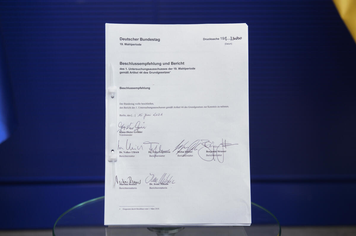Bericht des 1. Untersuchungsausschusses der 19. Wahlperiode zum Terroranschlag auf dem Breitscheidplatz in Berlin vom 19. Dezember 2016 (Breitscheidplatz). Bericht des 1. Untersuchungsausschusses der 19. Wahlperiode zum Terroranschlag auf dem Breitscheidplatz in Berlin vom 19. Dezember 2016 (Breitscheidplatz).