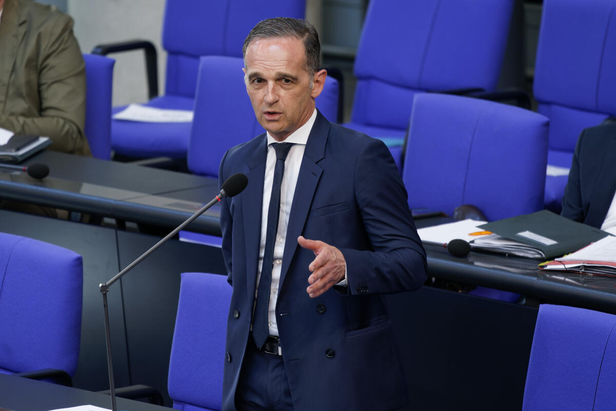 Maas, Heiko Außenminister Heiko Maas (SPD) in der Regierungsbefragung in der 232. Sitzung des Bundestages am 9. Juni 2021