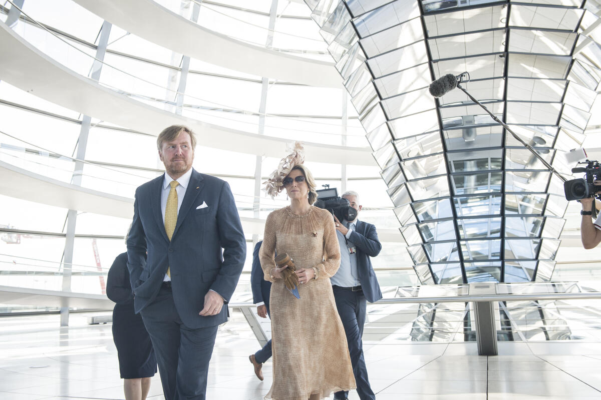 König Willem-Alexander und Königin Máxima der Niederlande zu Besuch im Deutschen Bundestag - Besuch der Reichstagskuppel in Anwesenheit von Medienvertretern. König Willem-Alexander und Königin Máxima der Niederlande zu Besuch im Deutschen Bundestag - Besuch der Reichstagskuppel in Anwesenheit von Medienvertretern.