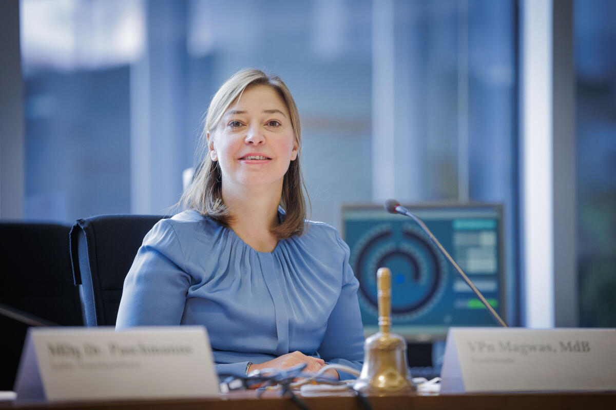 Yvonne Magwas, CDU/CSU, MdB, Vizepräsidentin des Deutschen Bundestages, eröffnet die konstituierende Sitzung des vorläufigen Petitionsausschusses. Magwas, Yvonne Yvonne Magwas, CDU/CSU, MdB, Vizepräsidentin des Deutschen Bundestages, eröffnet die konstituierende Sitzung des vorläufigen Petitionsausschusses.
