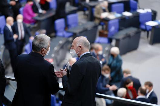 Lammert, Norbert; Gauck, Joachim Reichstagsgebäude, Plenarsaal