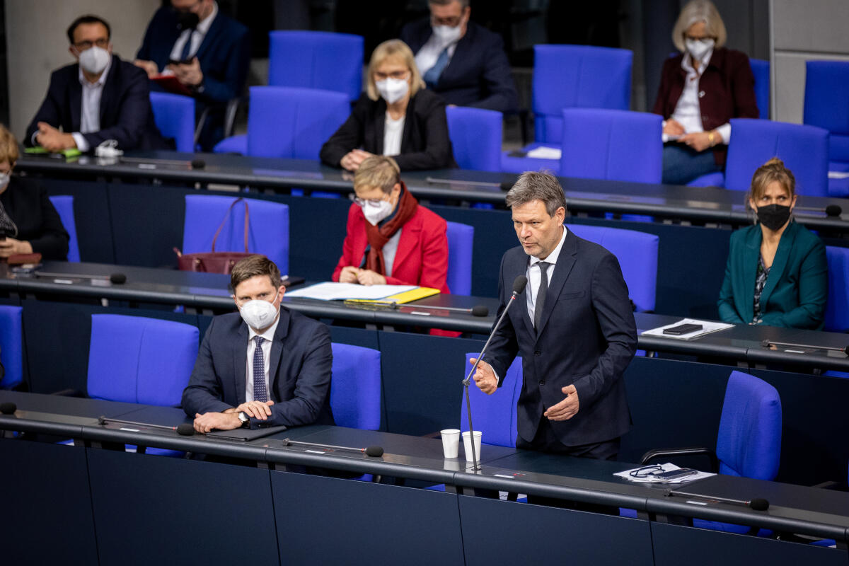 Bundesminister für Wirtschaft und Klimaschutz, Dr. Robert Habeck, Bündnis 90/Die Grünen, in der Regierungsbefragung am Mittwoch, 26. Januar 2027 Habeck, Robert Bundesminister für Wirtschaft und Klimaschutz, Dr. Robert Habeck, Bündnis 90/Die Grünen, in der Regierungsbefragung am Mittwoch, 26. Januar 2027