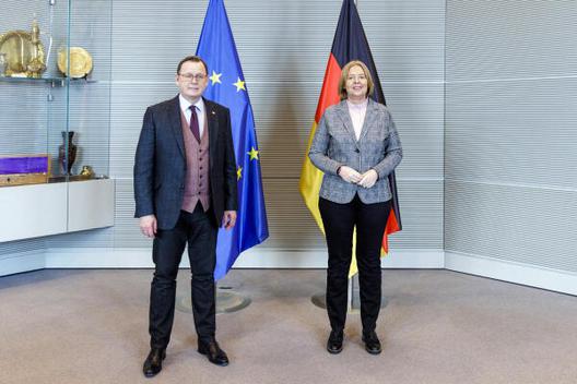 Bas, Bärbel; Ramelow, Bodo Reichstagsgebäude, Empfangsraum