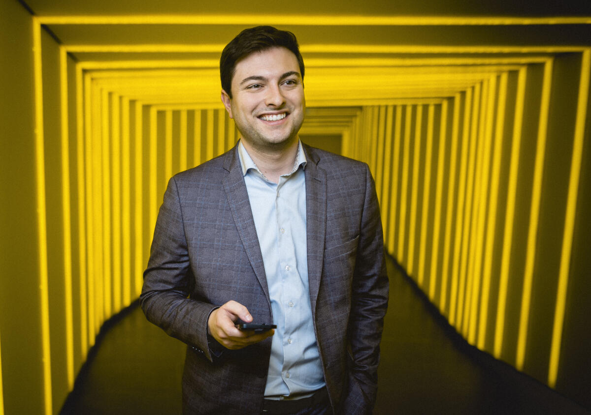 Maximilian Mordhorst, FDP, Abgeordneter des Deutschen Bundestags, im Jakob-Kaiser-Haus. Mordhorst, Maximilian Maximilian Mordhorst, FDP, Abgeordneter des Deutschen Bundestags, im Jakob-Kaiser-Haus.