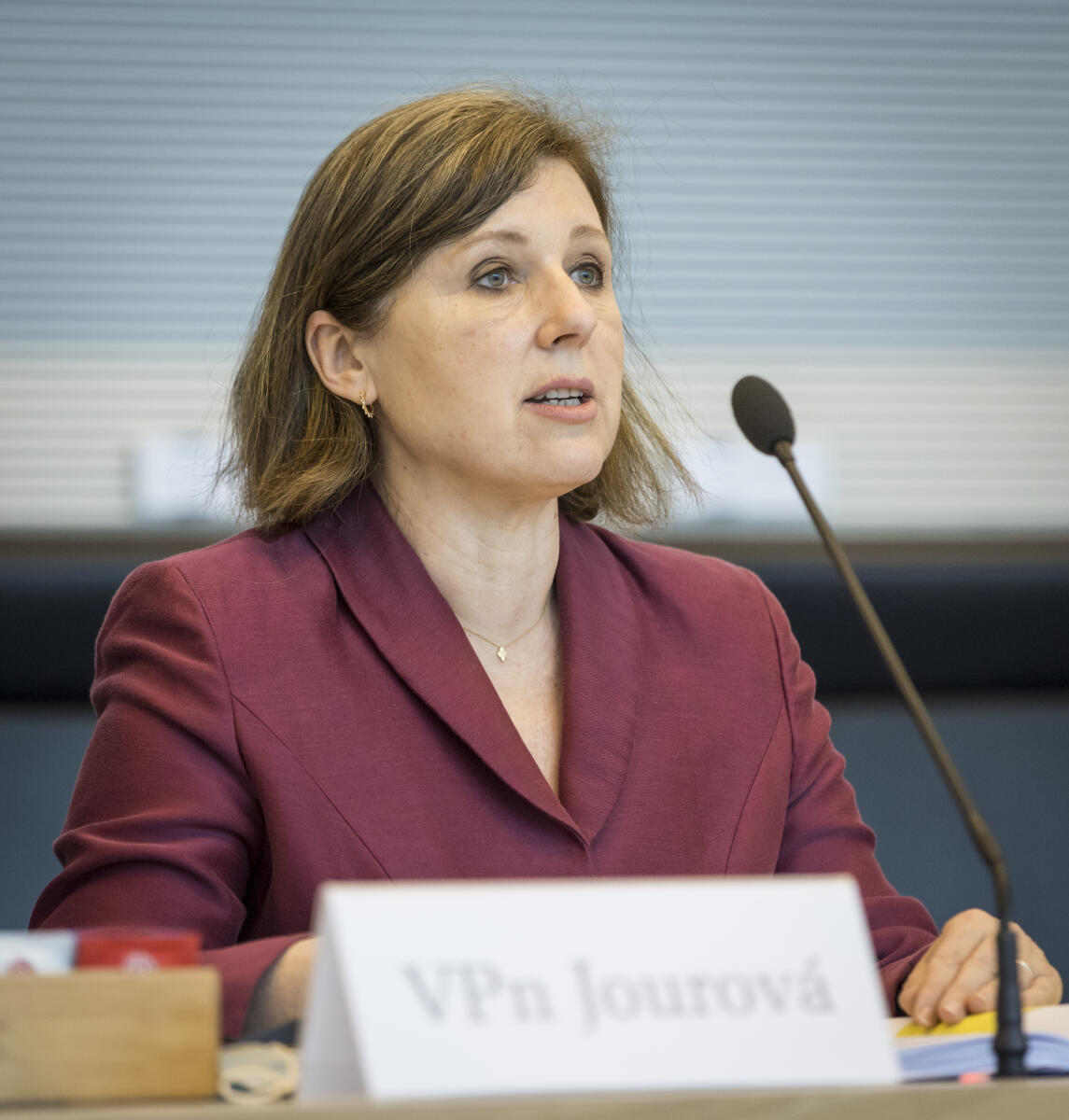 Vizepräsidentin der EU-Kommission, Věra Jourová (im Bild), im Austausch mit dem Ausschuss für die Angelegenheiten der Europäischen Union, dem Rechtsausschuss, dem Ausschuss für Kultur und Medien und dem Ausschuss für Digitales. Jourová, Věra Vizepräsidentin der EU-Kommission, Věra Jourová (im Bild), im Austausch mit dem Ausschuss für die Angelegenheiten der Europäischen Union, dem Rechtsausschuss, dem Ausschuss für Kultur und Medien und dem Ausschuss für Digitales.