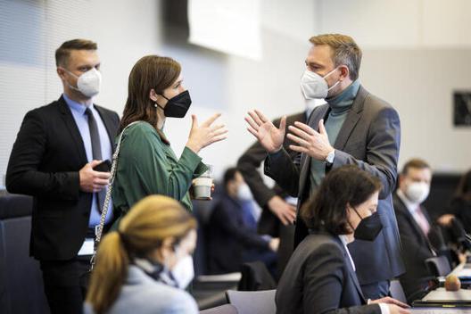 Lindner, Christian; Beck, Katharina Reichstagsgebäude, Fraktionssaal CDU/CSU