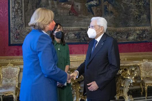 Bas, Bärbel; Mattarella, Sergio 