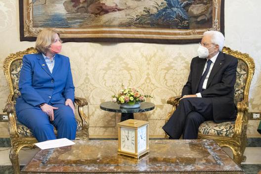 Bas, Bärbel; Mattarella, Sergio 