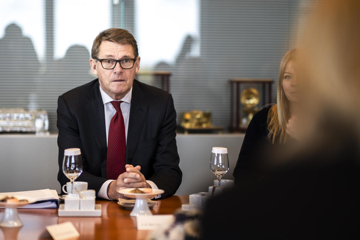 Bundestagspräsidentin Bärbel Bas, SPD, MdB, empfängt den Präsidenten der Eduskunta der Republik Finnland, Matti Vanhanen, zu einem Gespräch. Bundestagspräsidentin Bärbel Bas, SPD, MdB, empfängt den Präsidenten der Eduskunta der Republik Finnland, Matti Vanhanen, zu einem Gespräch.