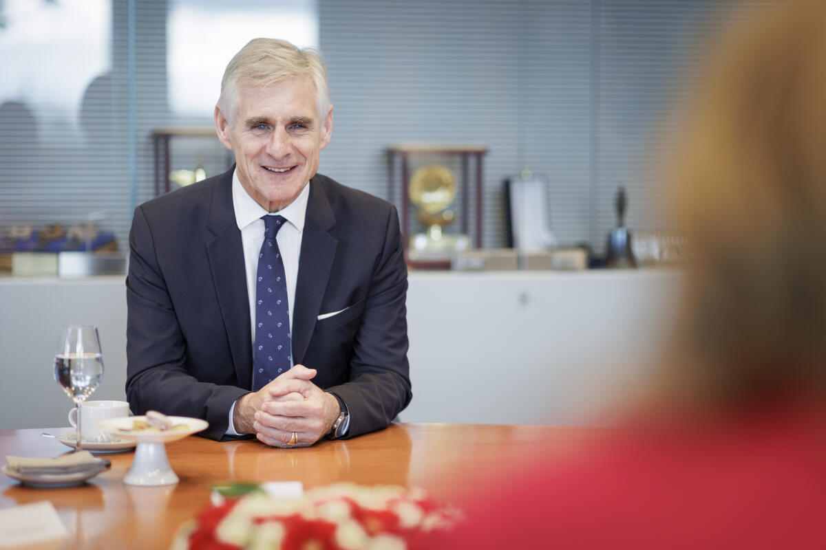 Bärbel Bas (SPD), Bundestagspräsidentin, empfängt den Botschafter der Republik Österreich, Dr. Michael Linhart, zu einem Gespräch in Berlin, 10.11.2023. Bas, Bärbel Bärbel Bas (SPD), Bundestagspräsidentin, empfängt den Botschafter der Republik Österreich, Dr. Michael Linhart, zu einem Gespräch in Berlin, 10.11.2023.