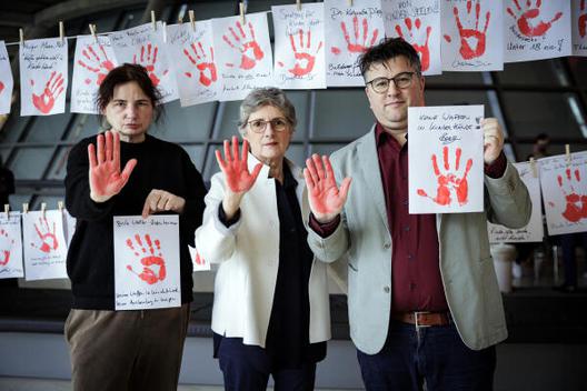 Walter-Rosenheimer, Beate; Haßelmann, Britta; Mijatović, Boris Reichstagsgebäude, Fraktionsebene