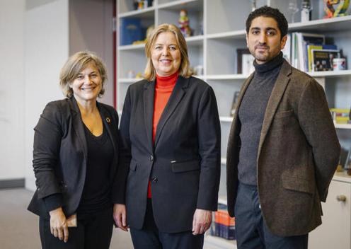 Bas, Bärbel; Hintze, Katja; Laalami Ouali, Youssef Reichstagsgebäude, Büro der Präsidentin