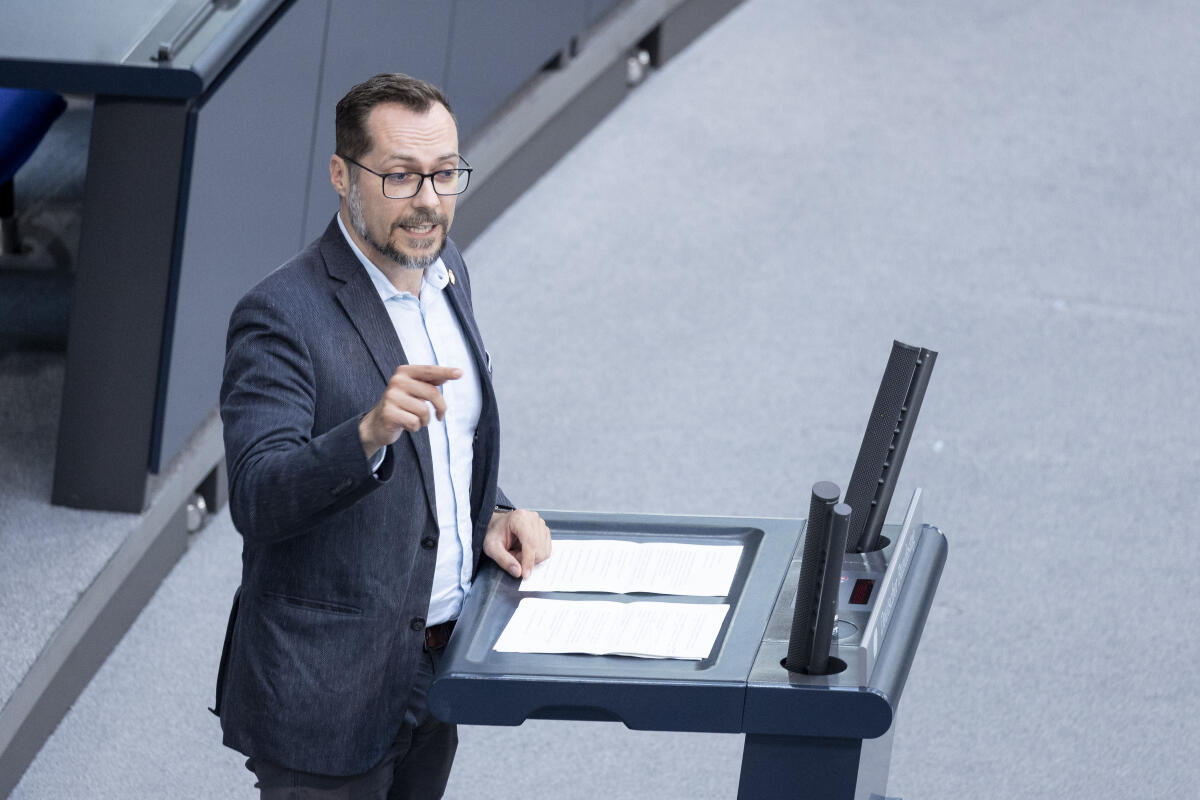 Bergt, Bengt Bengt Bergt, SPD, MdB, hält eine Rede zu TOP 31 "Rahmenbedingungen für den Wasserstoffhochlauf" im Plenum.