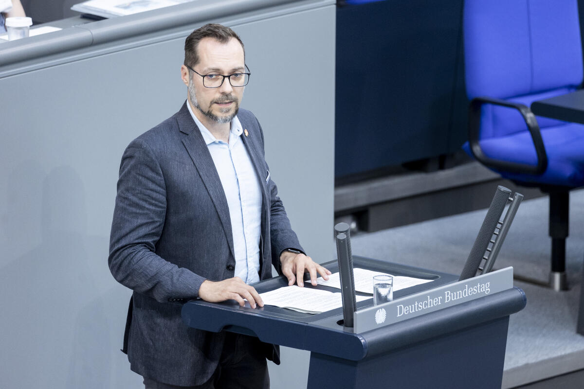 Bergt, Bengt Bengt Bergt, SPD, MdB, hält eine Rede zu TOP 31 "Rahmenbedingungen für den Wasserstoffhochlauf" im Plenum.