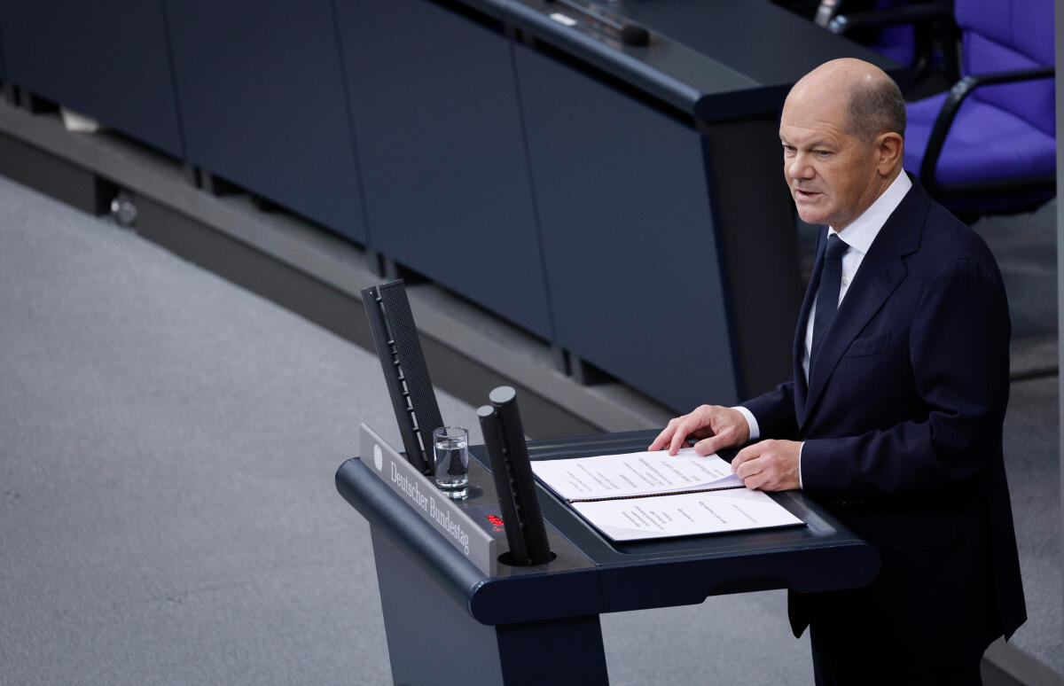 Scholz, Olaf Regierungserklärung des Bundeskanzlers Olaf Scholz (SPD) zur aktuellen Lage, Berlin, 13.11.2024