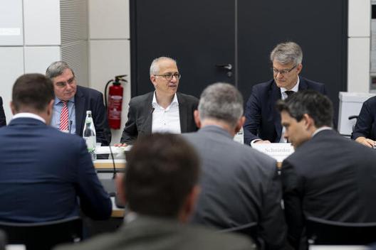 Tarek Al-Wazir; Patrick Schnieder Reichstagsgebäude, Fraktionssaal Bündnis90/Die Grünen