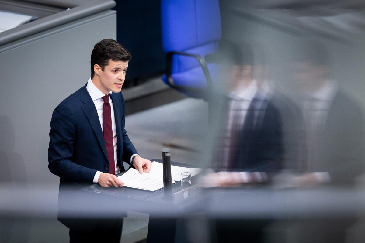 Wiegelmann, Johannes Johannes Wiegelmann, CDU/CSU, MdB, hält eine Rede zum Epl. 07 „Justiz und Verbraucherschutz“ im Plenum.