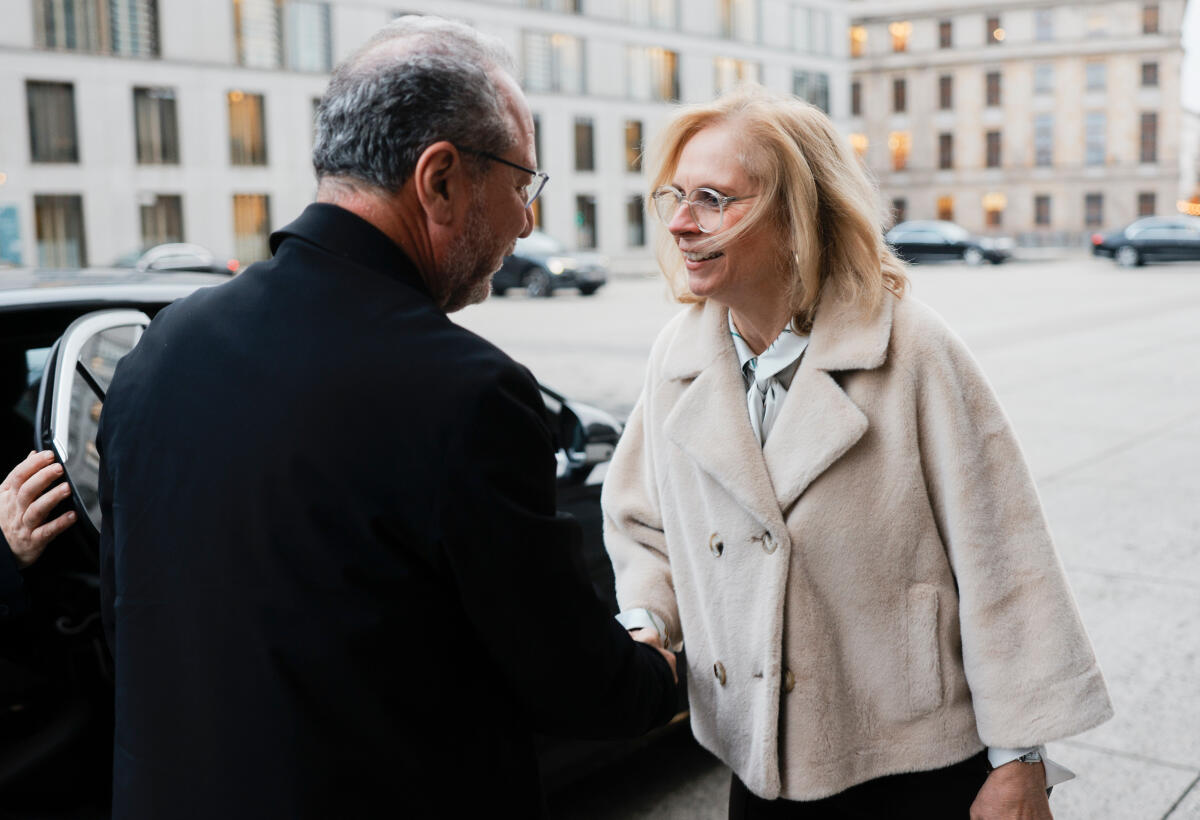 Lindholz, Andrea Vizepräsidentin des Deutschen Bundestages, Andrea Lindholz, CDU/CSU, MdB empfängt den Vizepräsidenten der italienischen Abgeordnetenkammer, Giorgio Mulè, zu einem Gespräch.