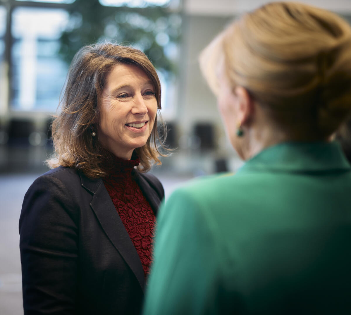  Bundestagspräsidentin Julia Klöckner, CDU/CSU, MdB, empfängt die Botschafterin des Königreichs der Niederlande, Hester Marie-Jeanne Somsen (im Bild), zum Gespräch.