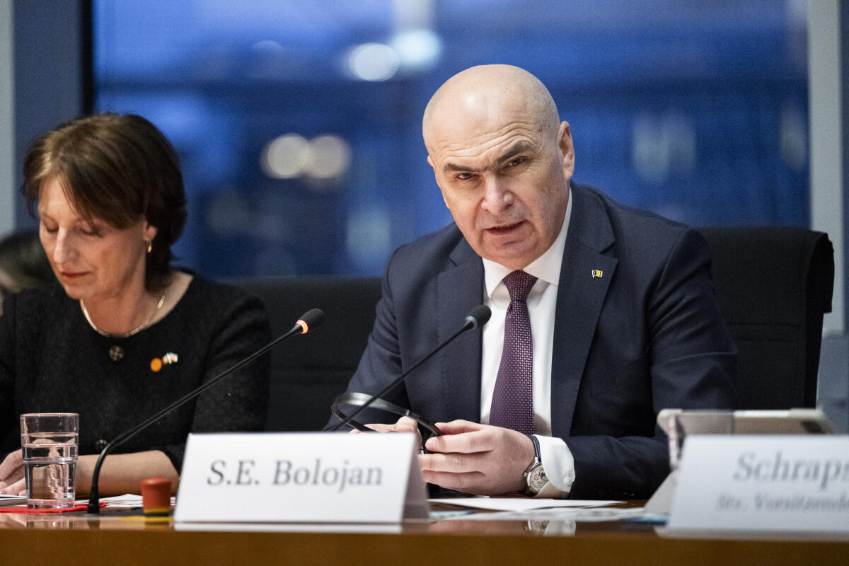 Bolojan, Ilie Ilie Bolojan, Premierminister von Rumänien, ist mit einer Delegation zu Gast im Europa-Ausschuss.