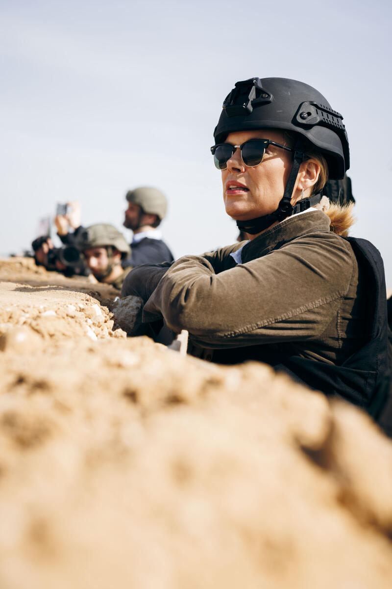 Klöckner, Julia Bundestagspräsidentin Julia Klöckner (im Bild), CDU/CSU, MdB, macht sich ein Bild vor Ort im Gazastreifen.