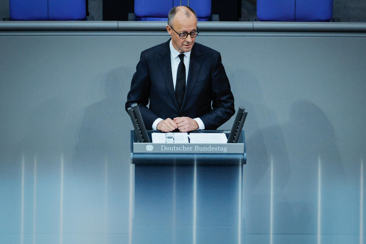 Merz, Friedrich Trauerfeierlichkeiten zu Ehren von Professorin Dr. Rita Süssmuth, Präsidentin des Deutschen Bundestages a. D. - Trauerstaatsakt: Gedenkrede von Bundeskanzler Friedrich Merz (im Bild), CDU/CSU, MdB.