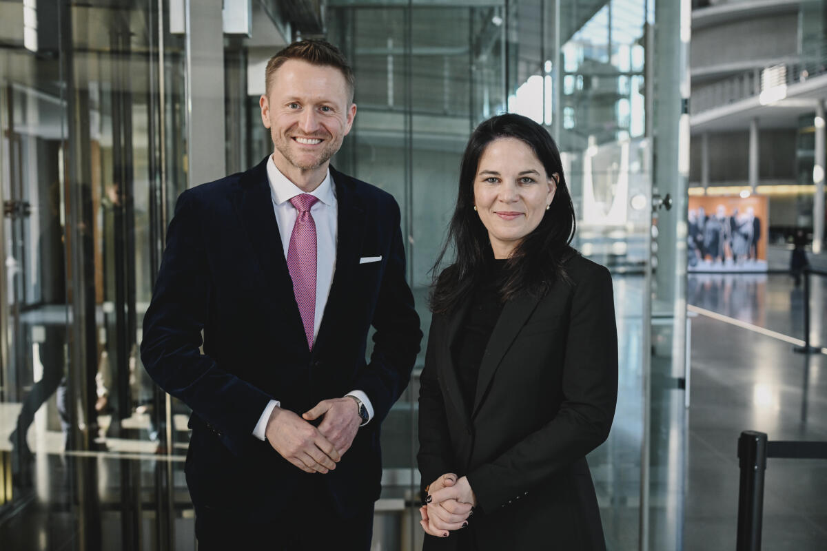 Baerbock, Annalena; Stefinger, Wolfgang Präsidentin der Generalversammlung der UN, Frau Annalena Baerbock - Gespräch im Ausschuss für wirtschaftliche Zusammenarbeit