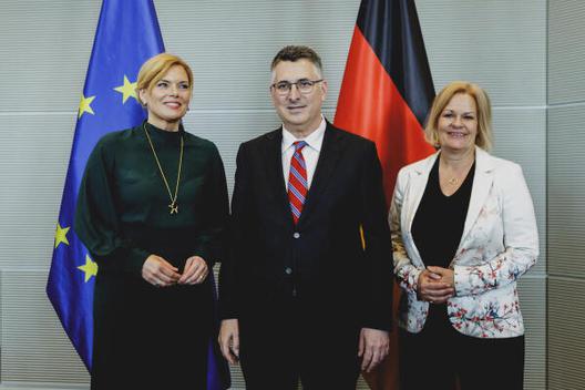 Klöckner, Julia; Faeser, Nancy Reichstagsgebäude, Empfangsraum
