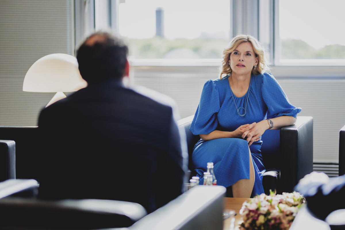 Klöckner, Julia Bundestagspräsidentin Julia Klöckner (im Bild), CDU/CSU, MdB, empfängt Dr. Thadäus König, Präsident des Thüringer Landtages, zum Gespräch.