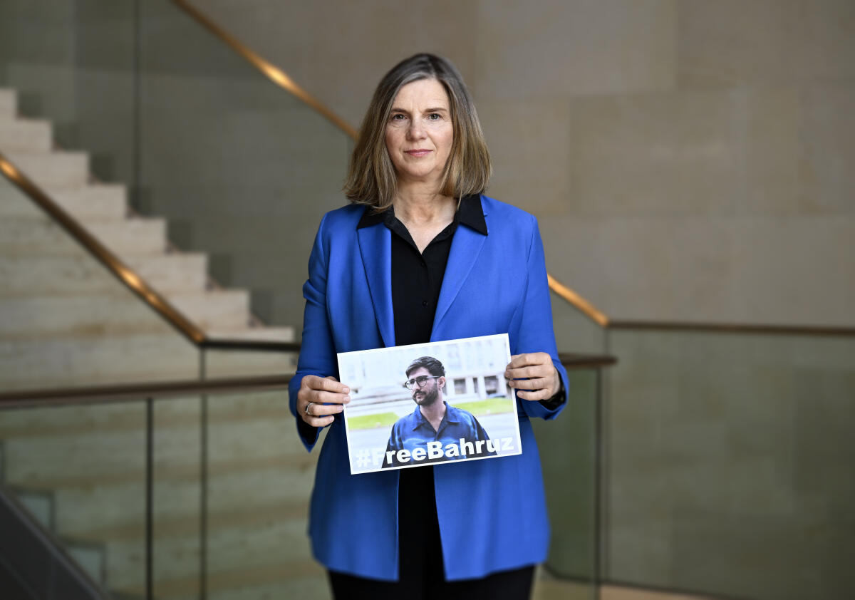 Göring-Eckardt, Katrin Katrin Göring-Eckardt, Bündnis 90/ Die Grünen, fotografiert für die Reihe Parlamentarier schützen Parlamentarier