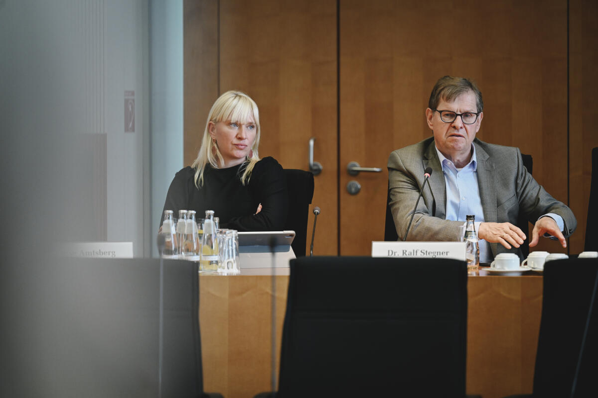 Amtsberg, Luise Mitglieder des Auswärtigen Ausschusses Luise Amtsberg, Bündnis 90/Die Grünen, MdB; Ralf Stegner, SPD  bei einem Treffen mit dem norwegischen Ausschuss für Auswärtiges und Verteidigung